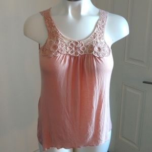 Embroidered yolk Tank.